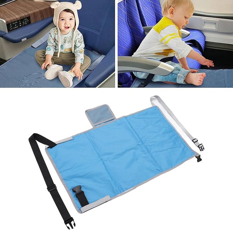 Kids Airplane Bed Travel Seat Extender Leg Rest Polyester Portable Comfortable Support - Image 3